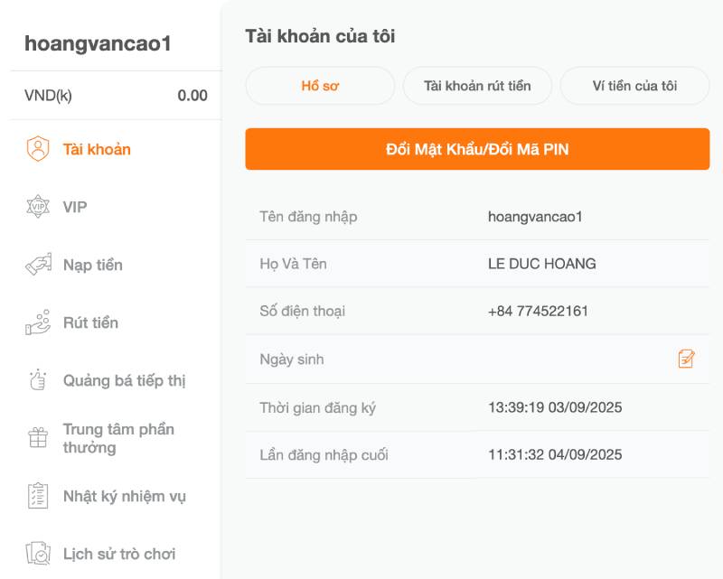 Kiểm tra số dư khả dụng